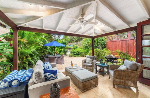 Gibbs Bay Villa | Beautiful west coast villa, stunning 140ft pool, 2 mins to beach/restaurants