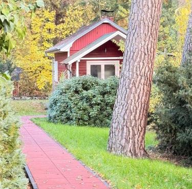 Chalet im Wald mit Sauna