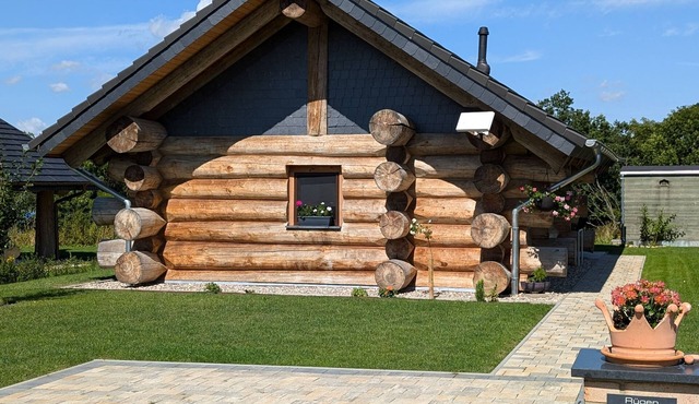 Log Cabins Naturstammhaus - Ferienhaus Rügen 16 - Feriendorf Tollensesee