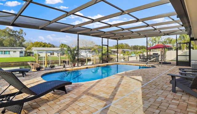 Serenity by the Bay Waterfront HEATED POOL is an option. BOAT LIFT WITH KAYAK